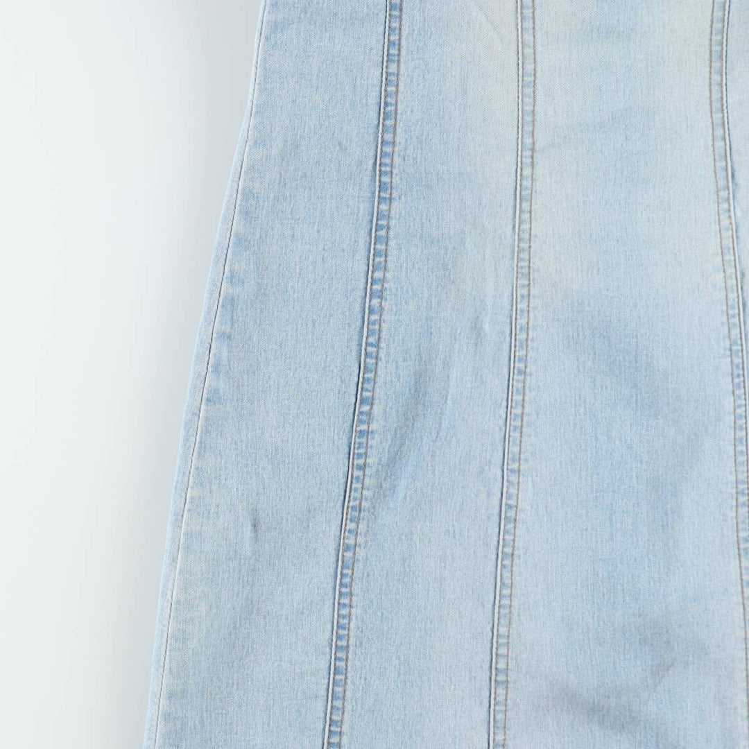 VERO MODA jeanswear Lace-up Midi Denim Dress Camisole Dress Women's Size M (approx.) cotton blue type Vintage Second Hand
