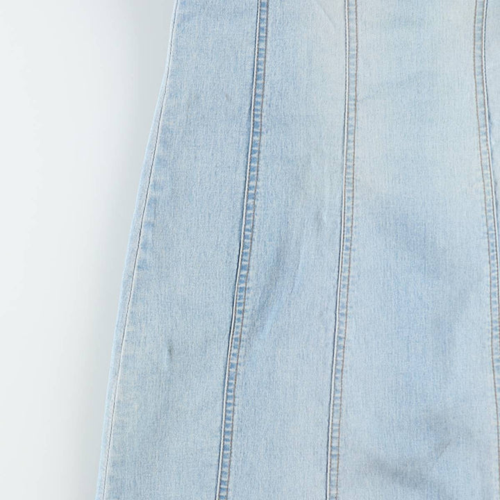 VERO MODA jeanswear Lace-up Midi Denim Dress Camisole Dress Women's Size M (approx.) cotton blue type Vintage Second Hand