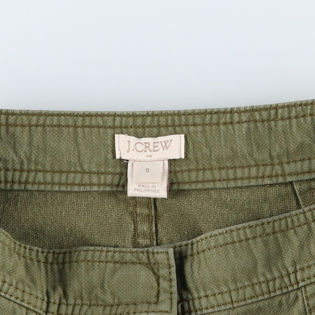 J.Crew cotton half-length A-line skirt, women's size L (approx.) cotton Khaki type Vintage Second Hand