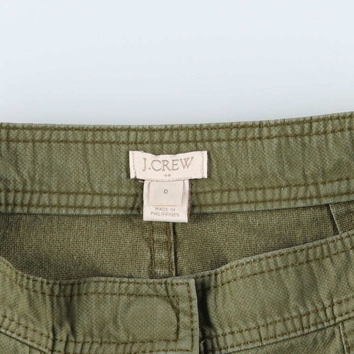 J.Crew cotton half-length A-line skirt, women's size L (approx.) cotton Khaki type Vintage Second Hand