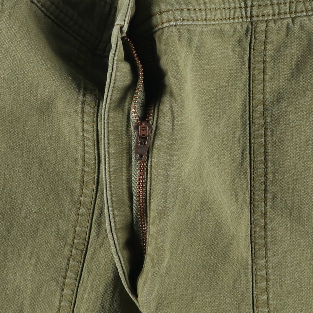 J.Crew cotton half-length A-line skirt, women's size L (approx.) cotton Khaki type Vintage Second Hand