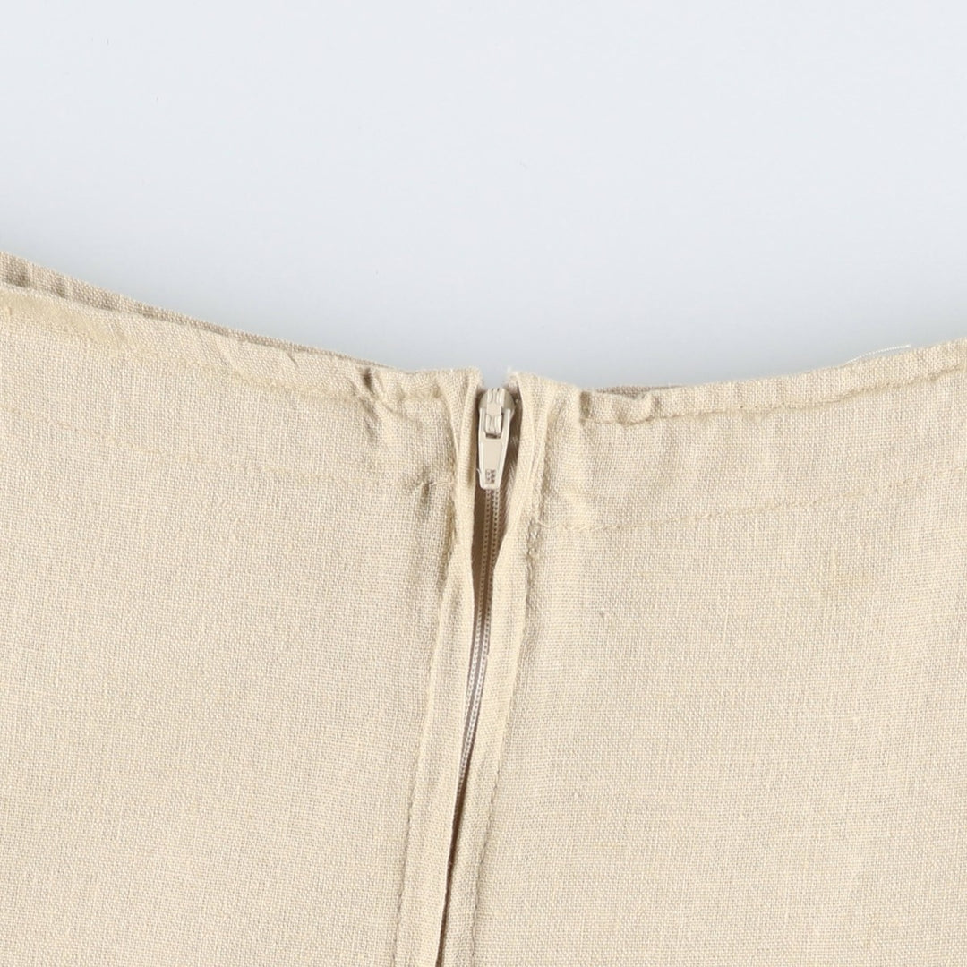 O Fashion Midi-length A-line skirt, women's size XL equivalent unclear unbleached Vintage Second Hand