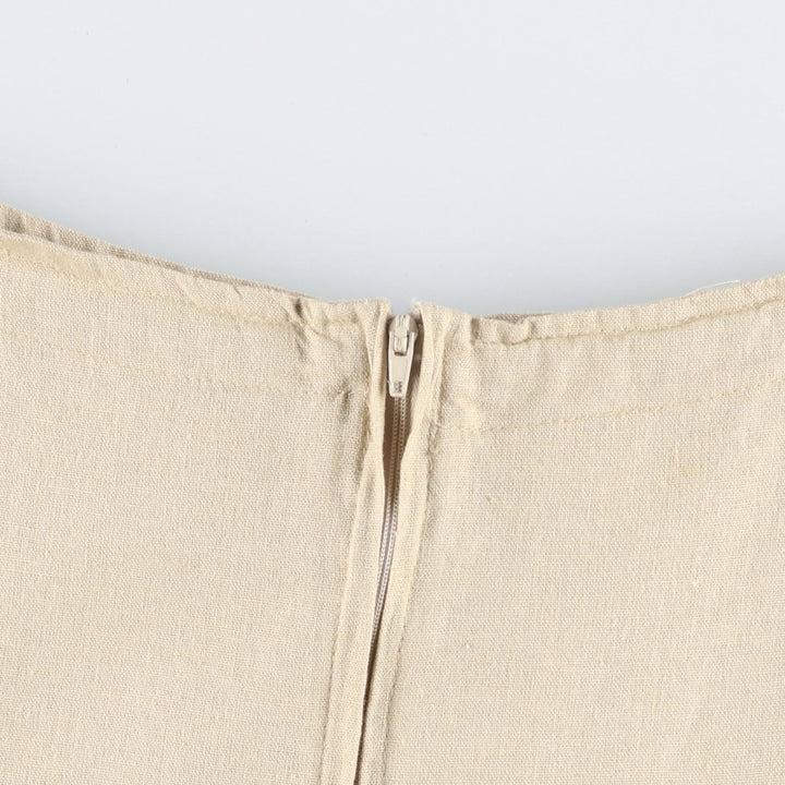 O Fashion Midi-length A-line skirt, women's size XL equivalent unclear unbleached Vintage Second Hand