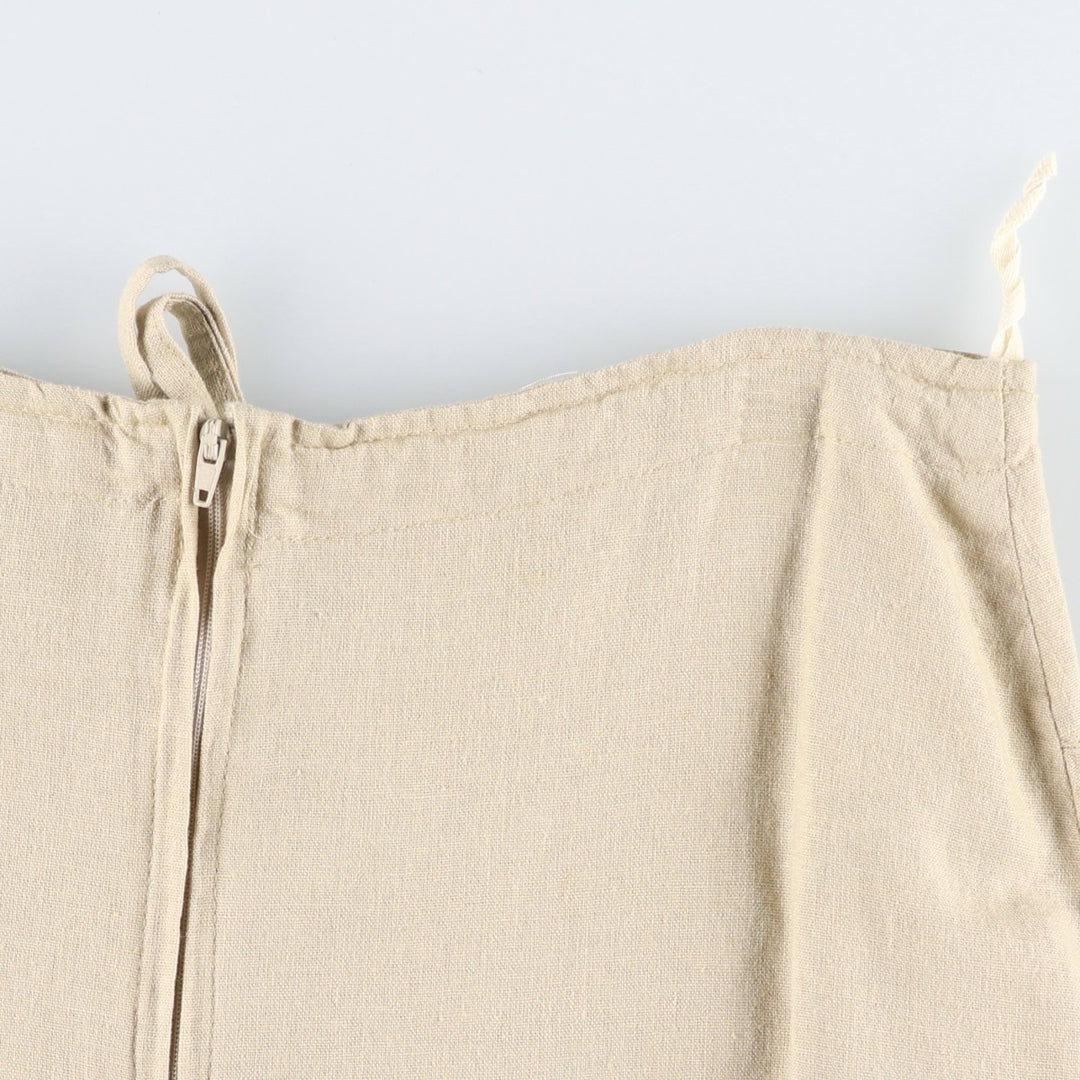 O Fashion Midi-length A-line skirt, women's size XL equivalent unclear unbleached Vintage Second Hand