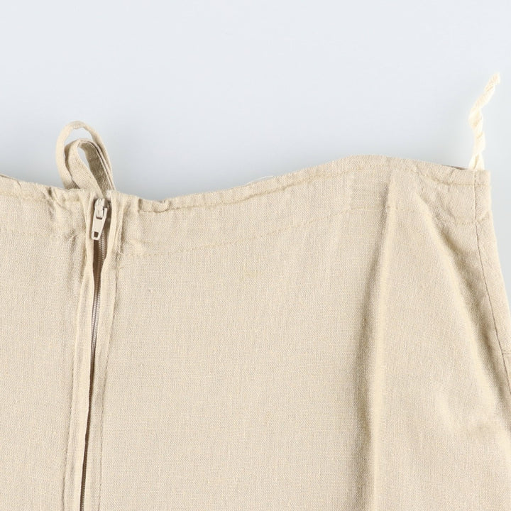 O Fashion Midi-length A-line skirt, women's size XL equivalent unclear unbleached Vintage Second Hand