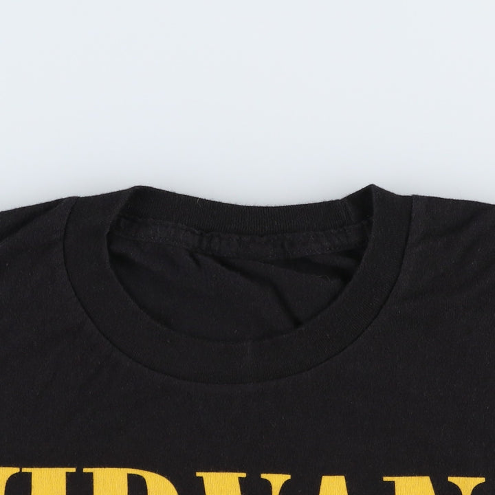 NIRVANA Nirvana Band T-shirt, Band T, Men's XL size unclear black type Vintage Second Hand