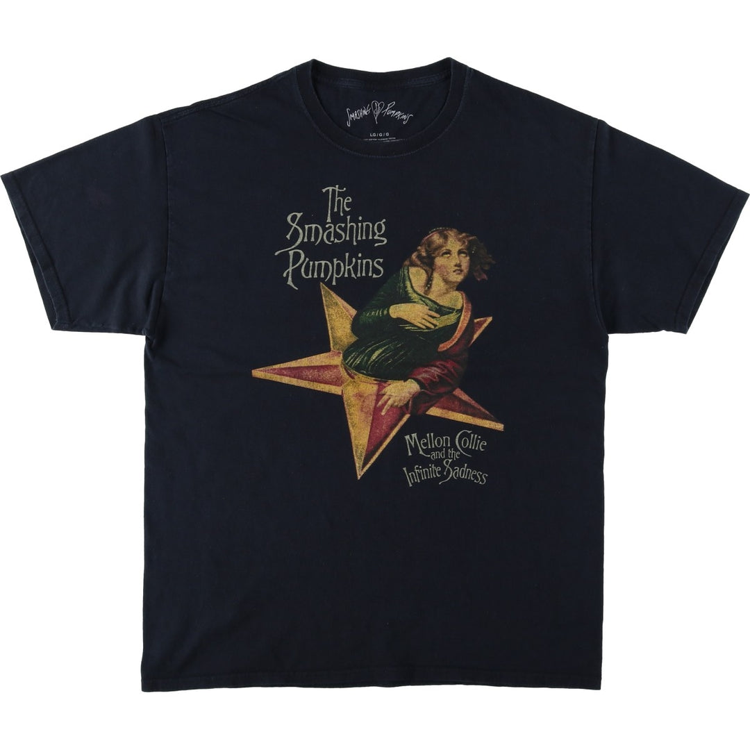 THE SMASHING PUMPKINS Smashing Pumpkins Band T-shirt Band T Men's L size cotton black type Vintage Second Hand
