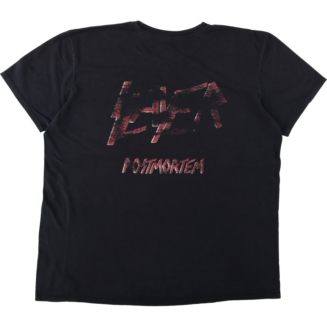 Anvil SLAYER band t-shirt, men's size XL equivalent. cotton black type Vintage Second Hand