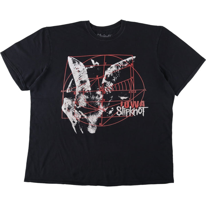 Slipknot band t-shirt, men's size XXL equivalent. cotton black type Vintage Second Hand