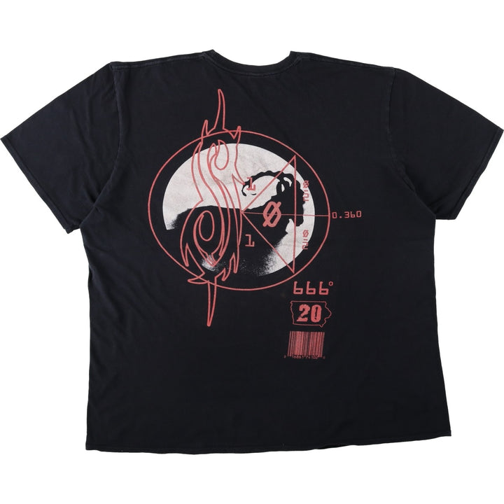 Slipknot band t-shirt, men's size XXL equivalent. cotton black type Vintage Second Hand