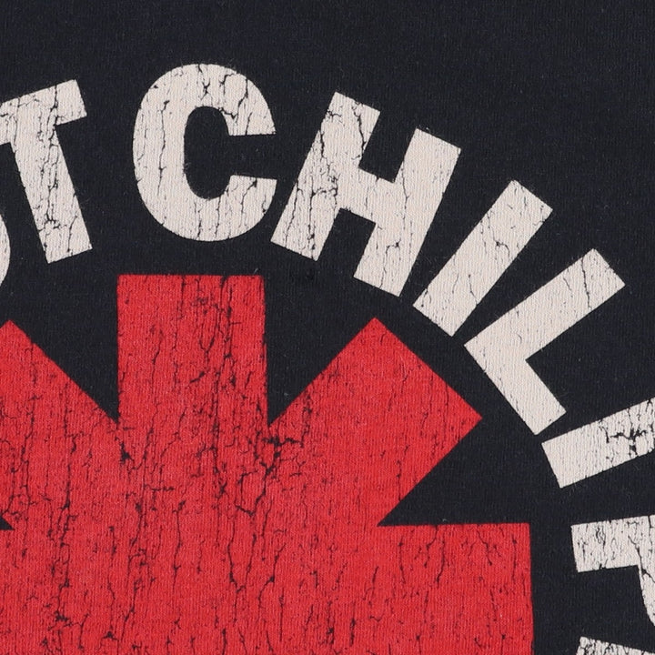 RED HOT CHILI PEPPERS Red Hot Chili Peppers Band T-shirt Band T Men's M size cotton black type Vintage Second Hand