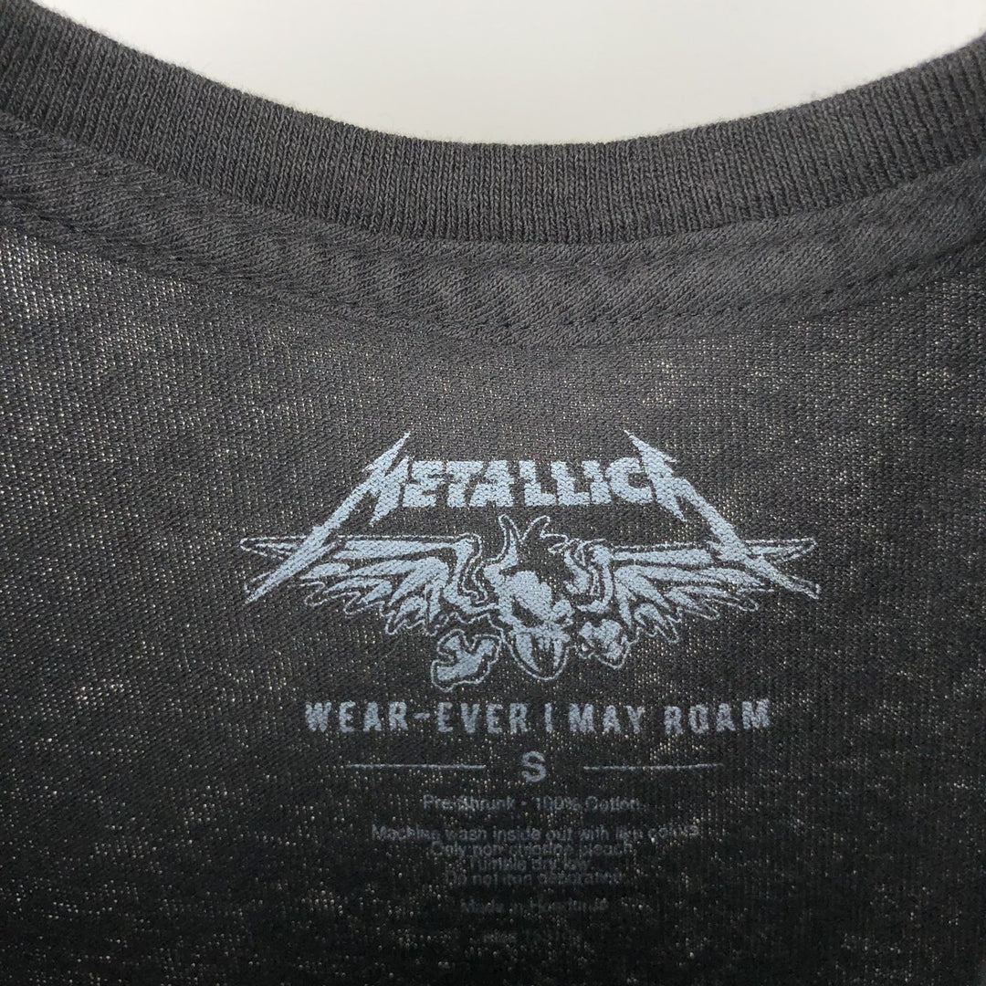 METALLICA Metallica Band T-shirt Band T Men's S size cotton black type Vintage Second Hand