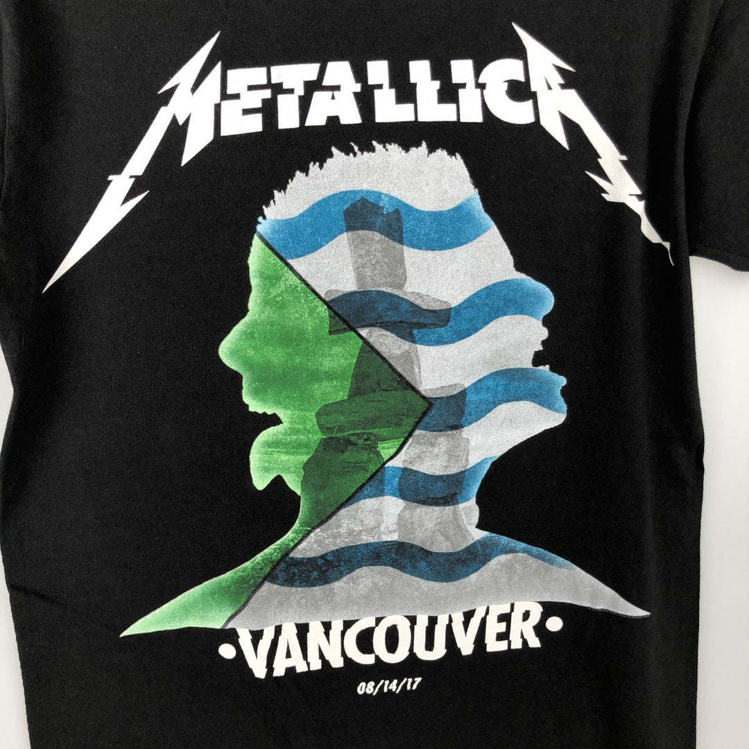 METALLICA Metallica Band T-shirt Band T Men's S size cotton black type Vintage Second Hand