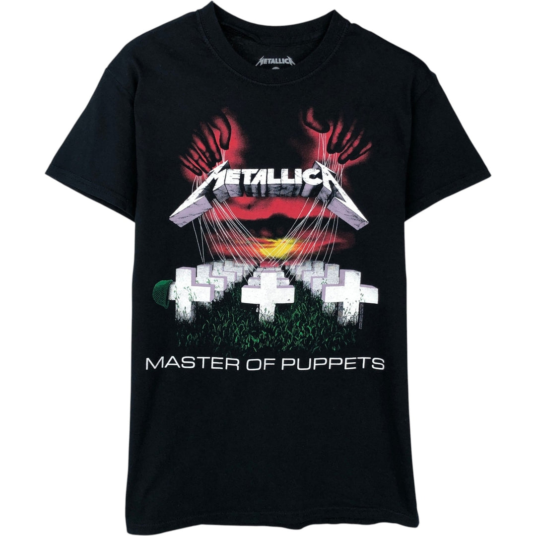 METALLICA Metallica Band T-shirt Band T Men's S size cotton black type Vintage Second Hand
