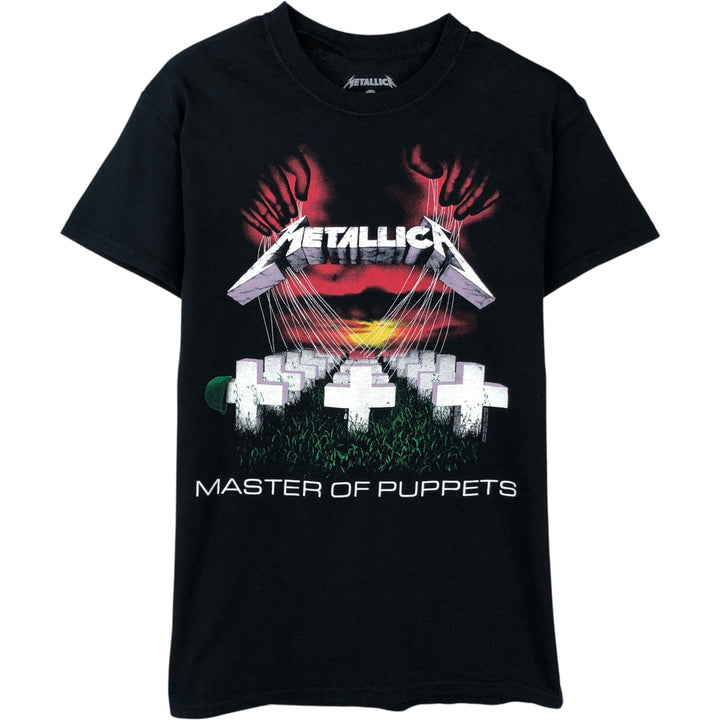 METALLICA Metallica Band T-shirt Band T Men's S size cotton black type Vintage Second Hand