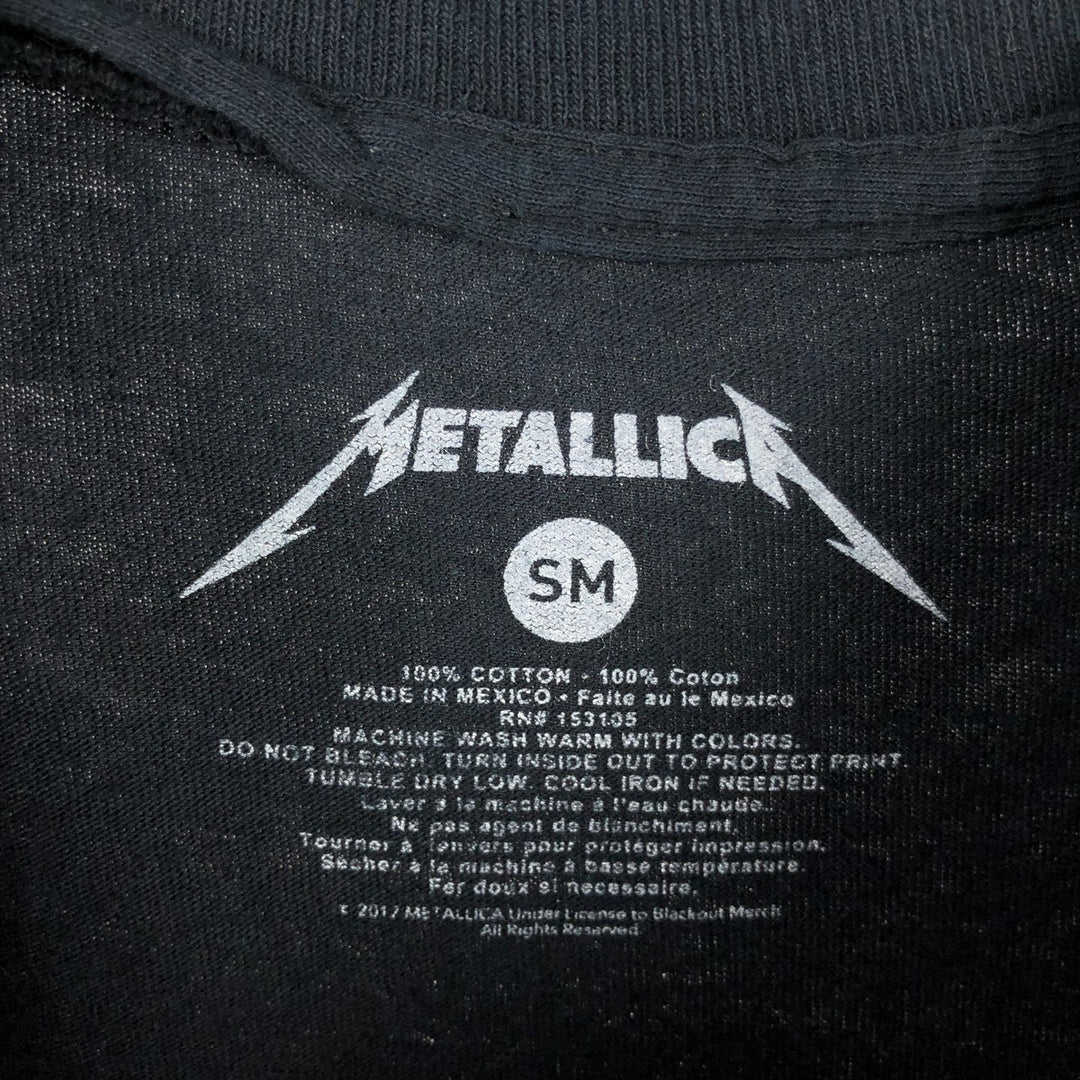 METALLICA Metallica Band T-shirt Band T Men's S size cotton black type Vintage Second Hand
