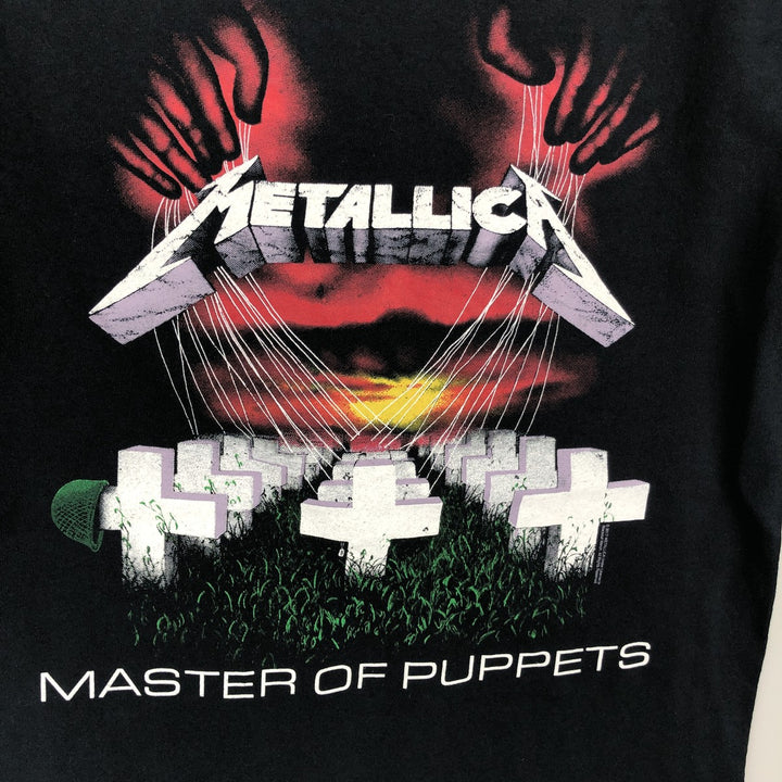 METALLICA Metallica Band T-shirt Band T Men's S size cotton black type Vintage Second Hand