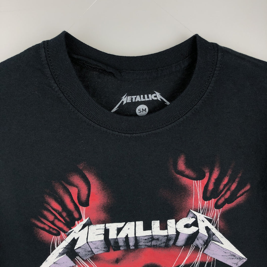 METALLICA Metallica Band T-shirt Band T Men's S size cotton black type Vintage Second Hand