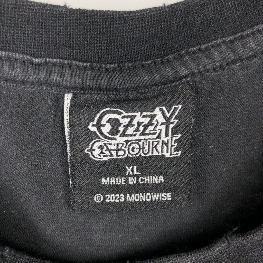 Ozzy Osbourne Band T-shirt, Men's XL size cotton black type Vintage Second Hand
