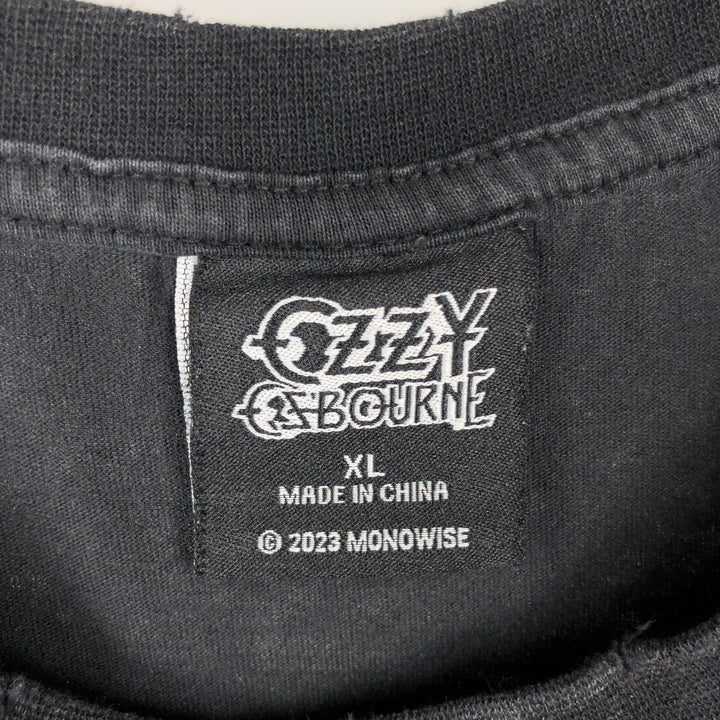 Ozzy Osbourne Band T-shirt, Men's XL size cotton black type Vintage Second Hand