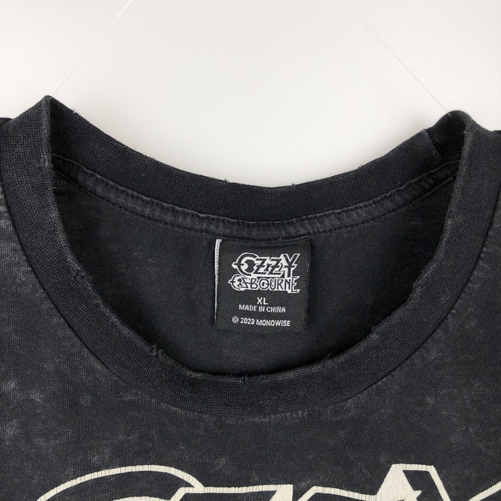Ozzy Osbourne Band T-shirt, Men's XL size cotton black type Vintage Second Hand