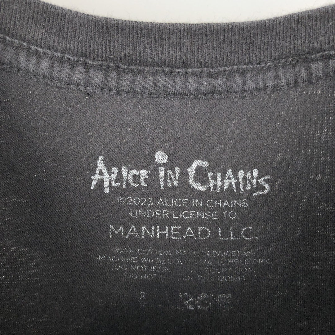 ALICE IN CHAINS band T-shirt, men's size L cotton black type Vintage Second Hand