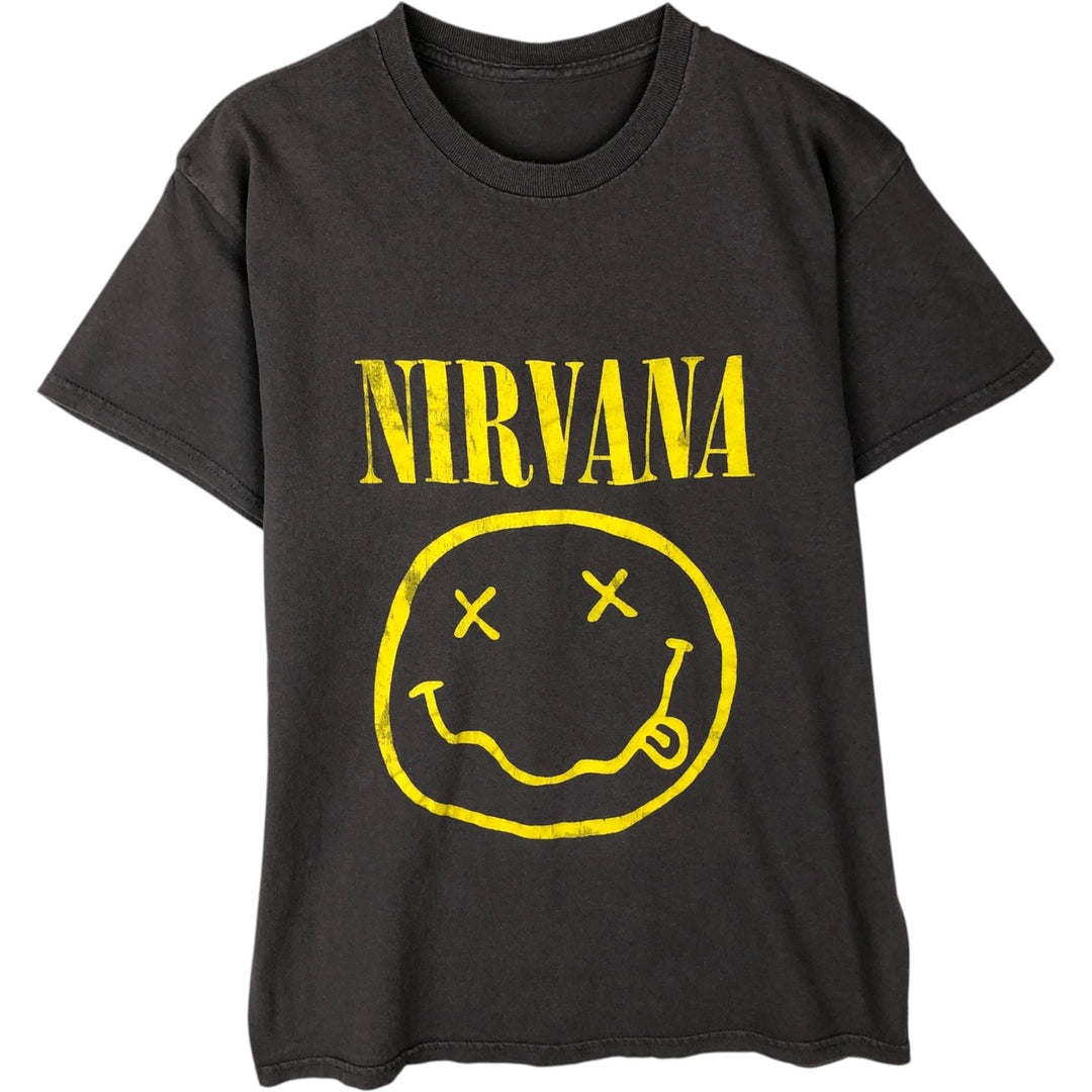 NIRVANA Nirvana Band T-shirt, Band T, Men's XL size unclear Charcoal Vintage Second Hand