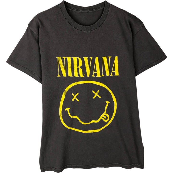 NIRVANA Nirvana Band T-shirt, Band T, Men's XL size unclear Charcoal Vintage Second Hand