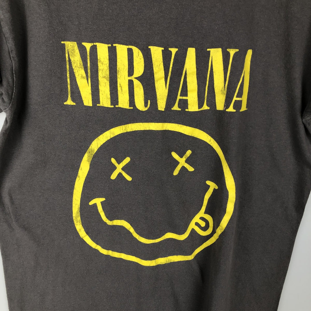 NIRVANA Nirvana Band T-shirt, Band T, Men's XL size unclear Charcoal Vintage Second Hand