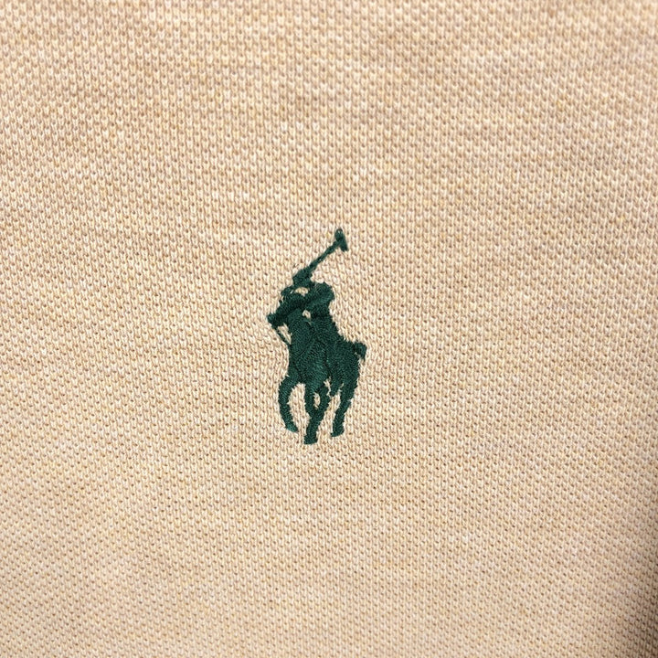 Ralph Lauren POLO by Ralph Lauren long sleeve polo shirt, men's size L cotton Beige type Vintage Second Hand