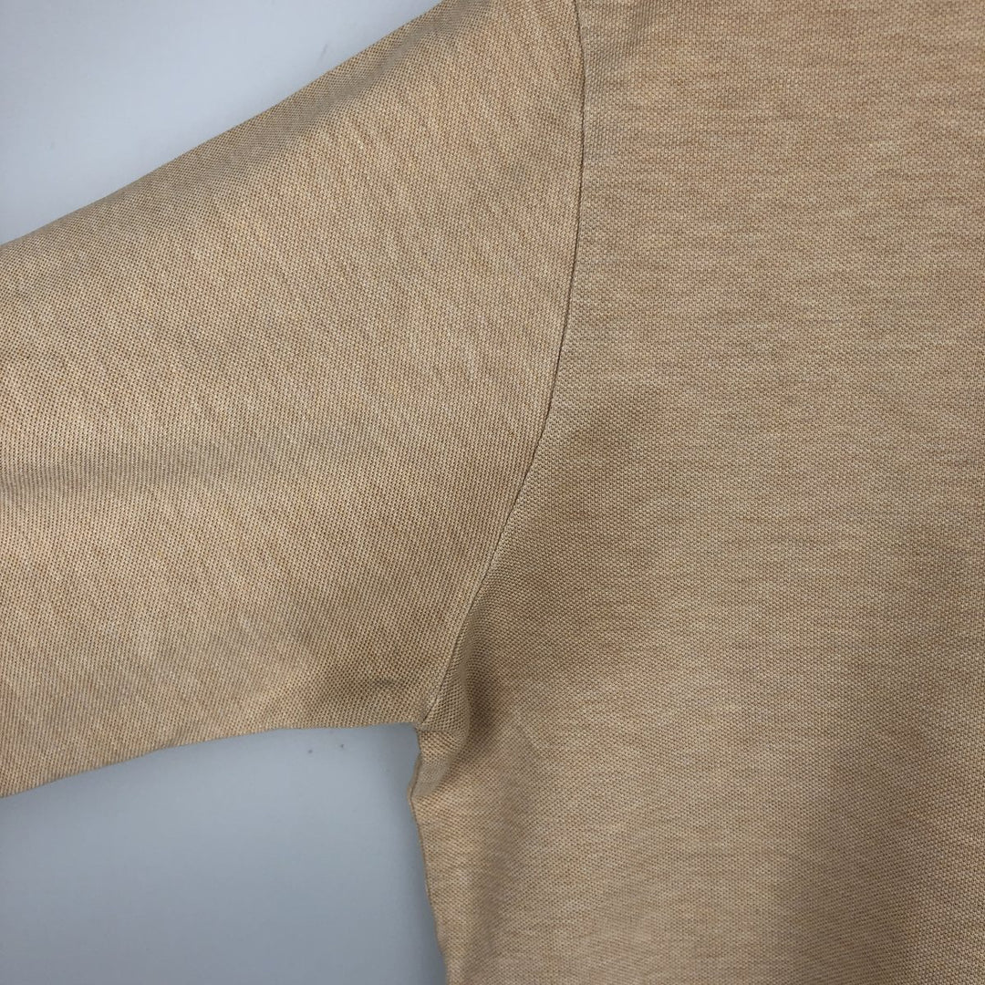 Ralph Lauren POLO by Ralph Lauren long sleeve polo shirt, men's size L cotton Beige type Vintage Second Hand