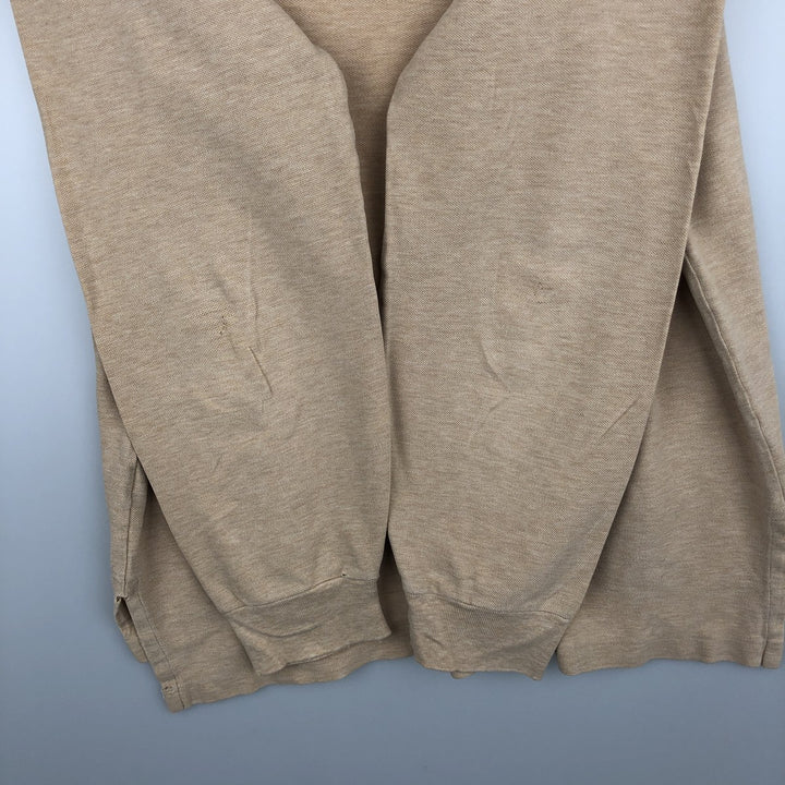 Ralph Lauren POLO by Ralph Lauren long sleeve polo shirt, men's size L cotton Beige type Vintage Second Hand