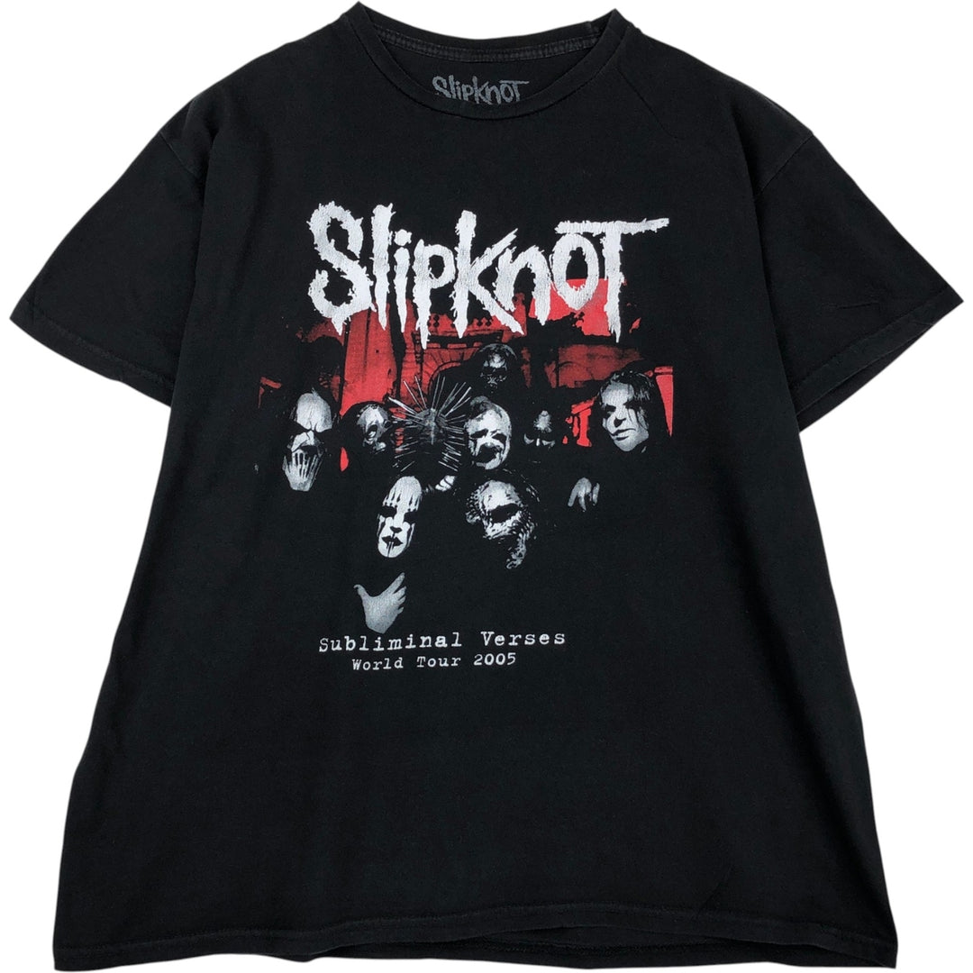 Slipknot Band T-shirt, Band T, Men's XL size cotton black type Vintage Second Hand