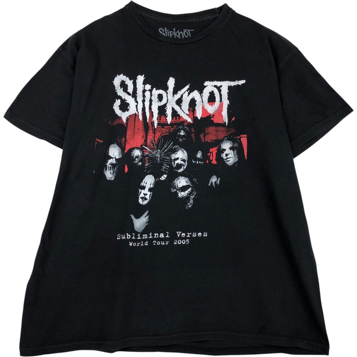 Slipknot Band T-shirt, Band T, Men's XL size cotton black type Vintage Second Hand