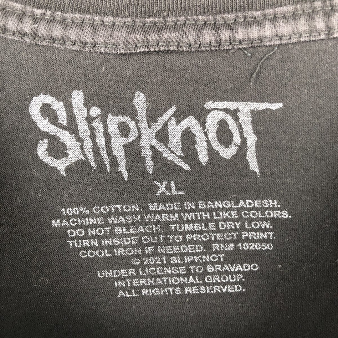 Slipknot Band T-shirt, Band T, Men's XL size cotton black type Vintage Second Hand