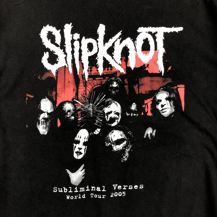 Slipknot Band T-shirt, Band T, Men's XL size cotton black type Vintage Second Hand