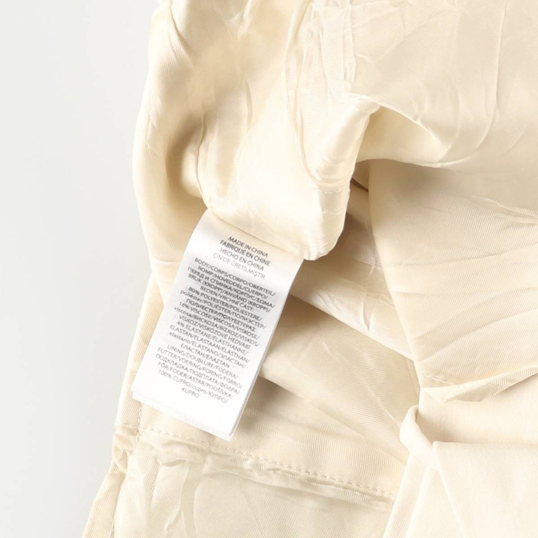 Ralph Lauren POLO RALPH LAUREN One-tuck Slacks Pants Women's XL (equivalent to W33) polyester ivory Vintage Second Hand