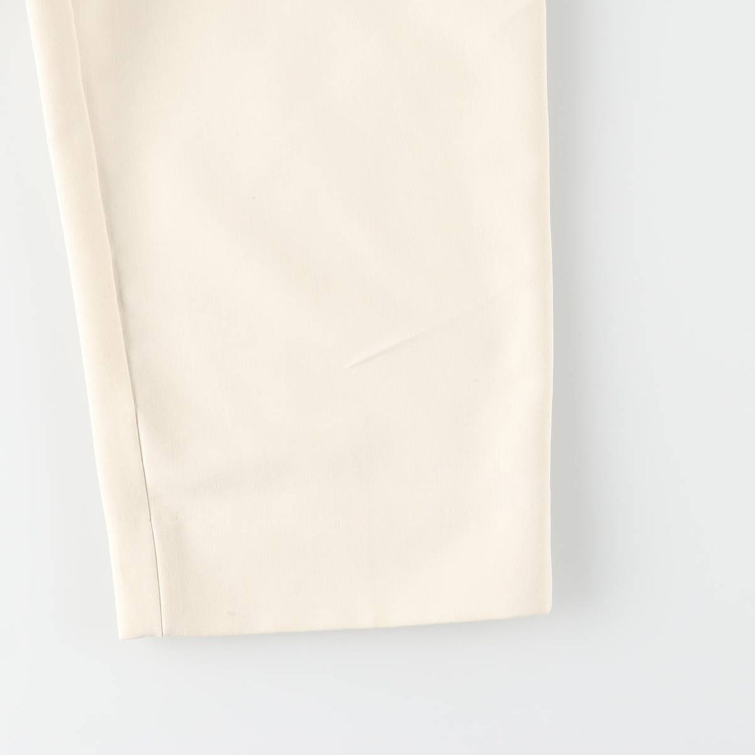 Ralph Lauren POLO RALPH LAUREN One-tuck Slacks Pants Women's XL (equivalent to W33) polyester ivory Vintage Second Hand
