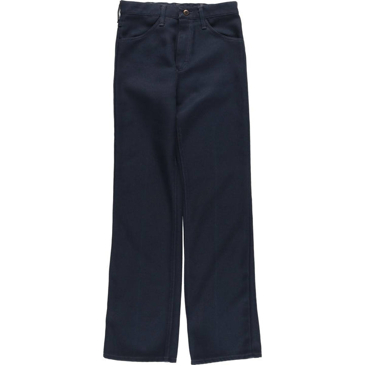 80s-90'S Wrangler slacks, made in USA, women's size XS equivalent, vintage. polyester navy blue type Vintage Second Hand