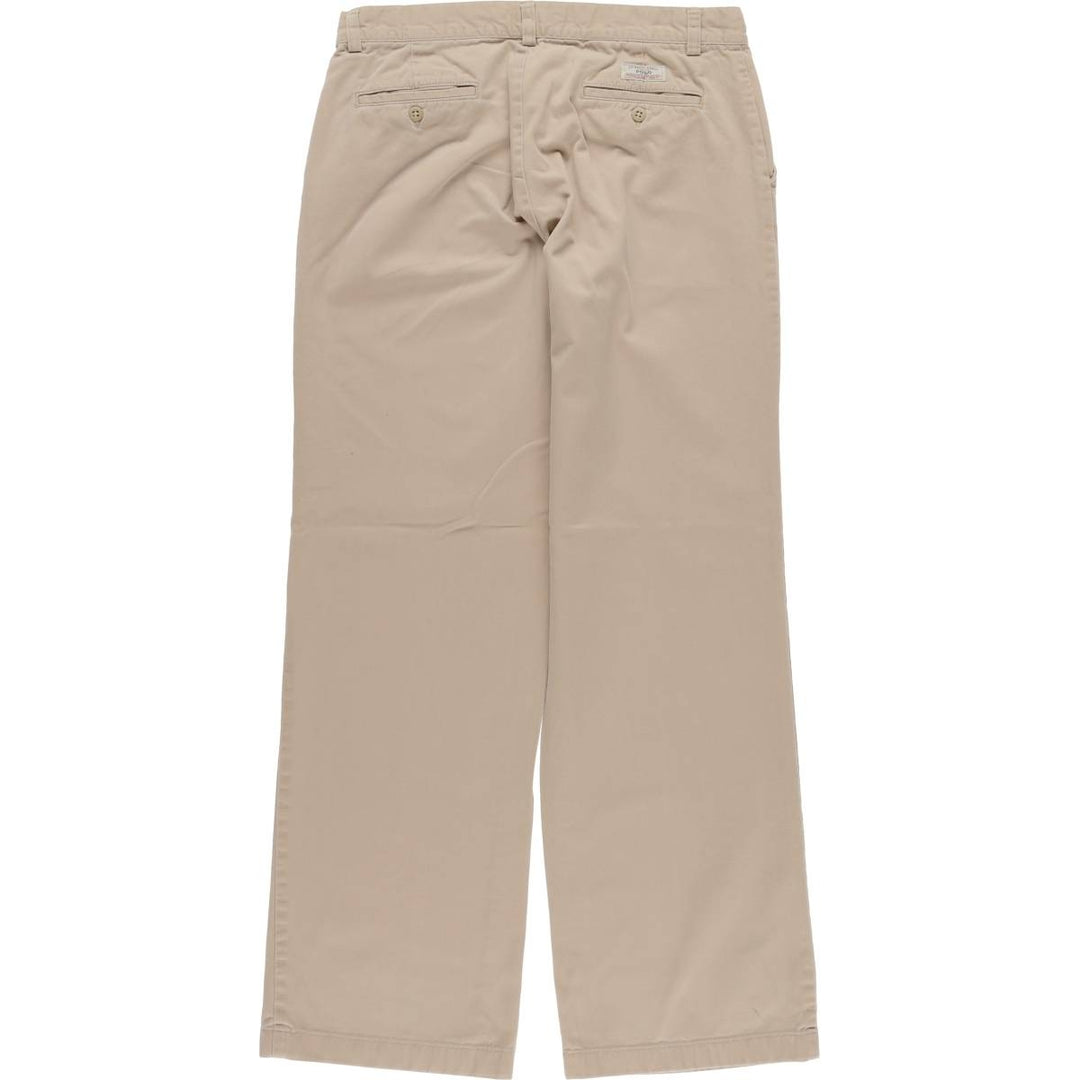 Ralph Lauren Chino Pants, Women's XL (equivalent to W32) cotton Beige type Vintage Second Hand