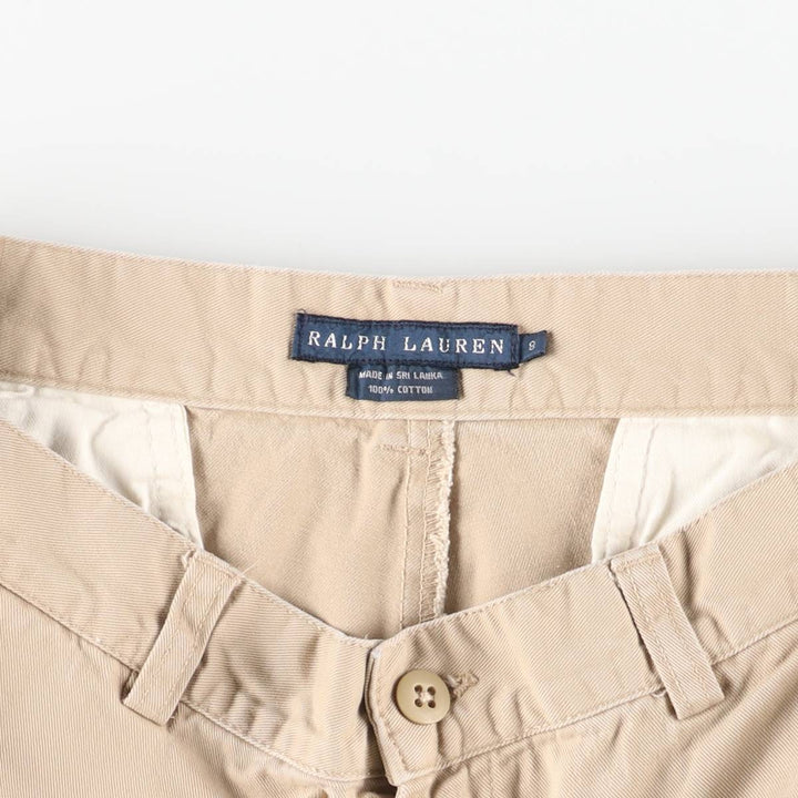 Ralph Lauren Chino Pants, Women's XL (equivalent to W32) cotton Beige type Vintage Second Hand