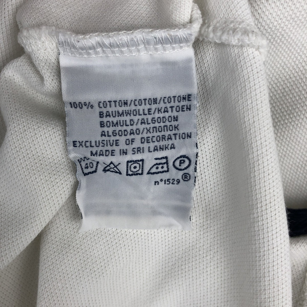 Ralph Lauren POLO by Ralph Lauren CUSTOM FIT Big Pony Long-Sleeve Rugby Shirt, Men's Size S (approx.) cotton white type Vintage Second Hand