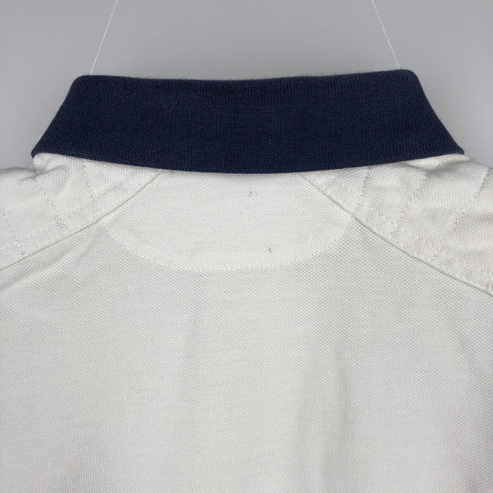 Ralph Lauren POLO by Ralph Lauren CUSTOM FIT Big Pony Long-Sleeve Rugby Shirt, Men's Size S (approx.) cotton white type Vintage Second Hand