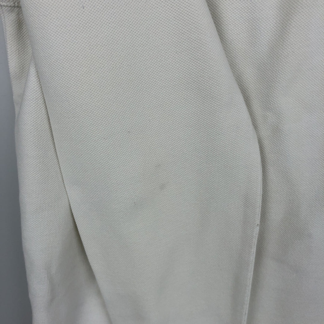 Ralph Lauren POLO by Ralph Lauren CUSTOM FIT Big Pony Long-Sleeve Rugby Shirt, Men's Size S (approx.) cotton white type Vintage Second Hand