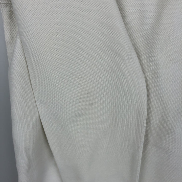 Ralph Lauren POLO by Ralph Lauren CUSTOM FIT Big Pony Long-Sleeve Rugby Shirt, Men's Size S (approx.) cotton white type Vintage Second Hand