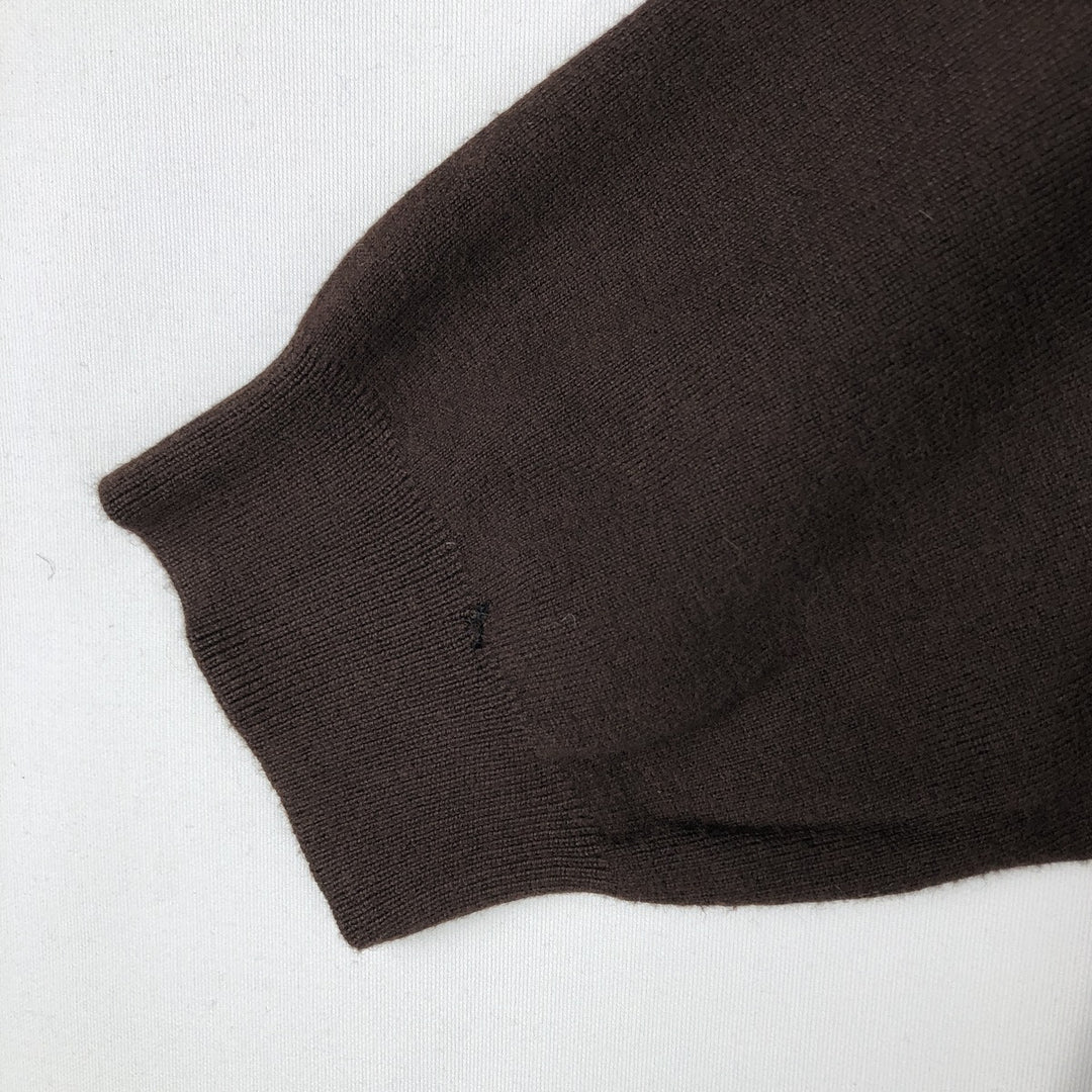 Ralph Lauren POLO by Ralph Lauren V-neck Pima cotton knit sweater, men's size XL Pima Cotton brown type Vintage Second Hand