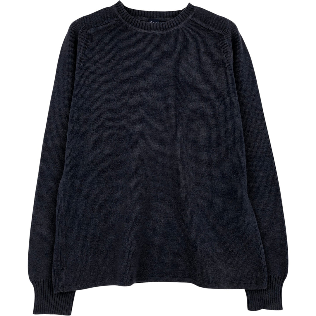 GAP Cotton Knit Sweater, Men's Size M cotton navy blue type Vintage Second Hand