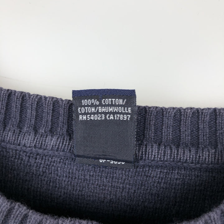 GAP Cotton Knit Sweater, Men's Size M cotton navy blue type Vintage Second Hand