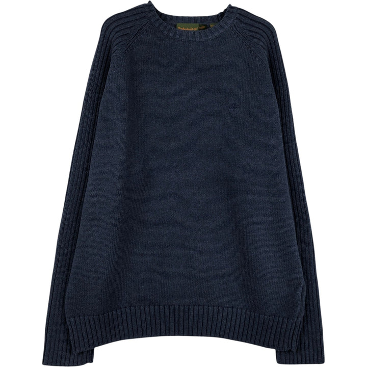 Vintage 1990s-2000'S Timberland cotton knit sweater, men's size XL cotton navy blue type Vintage Second Hand