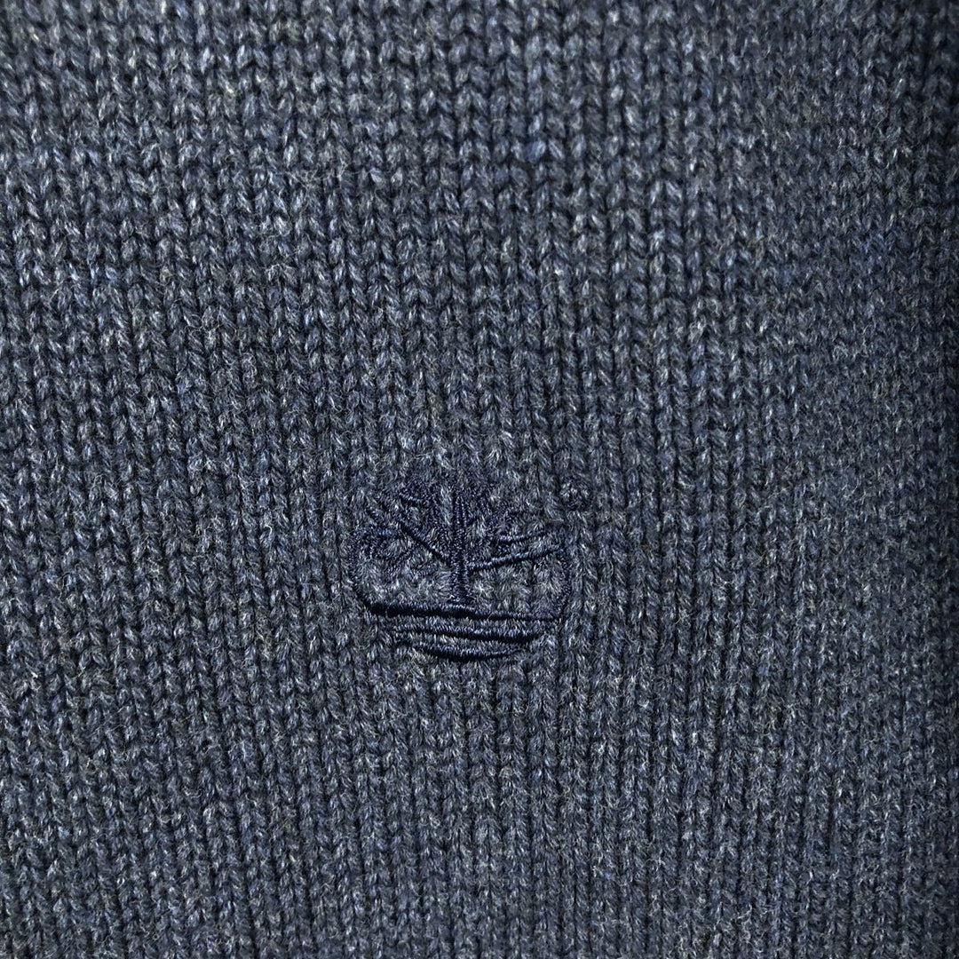 Vintage 1990s-2000'S Timberland cotton knit sweater, men's size XL cotton navy blue type Vintage Second Hand